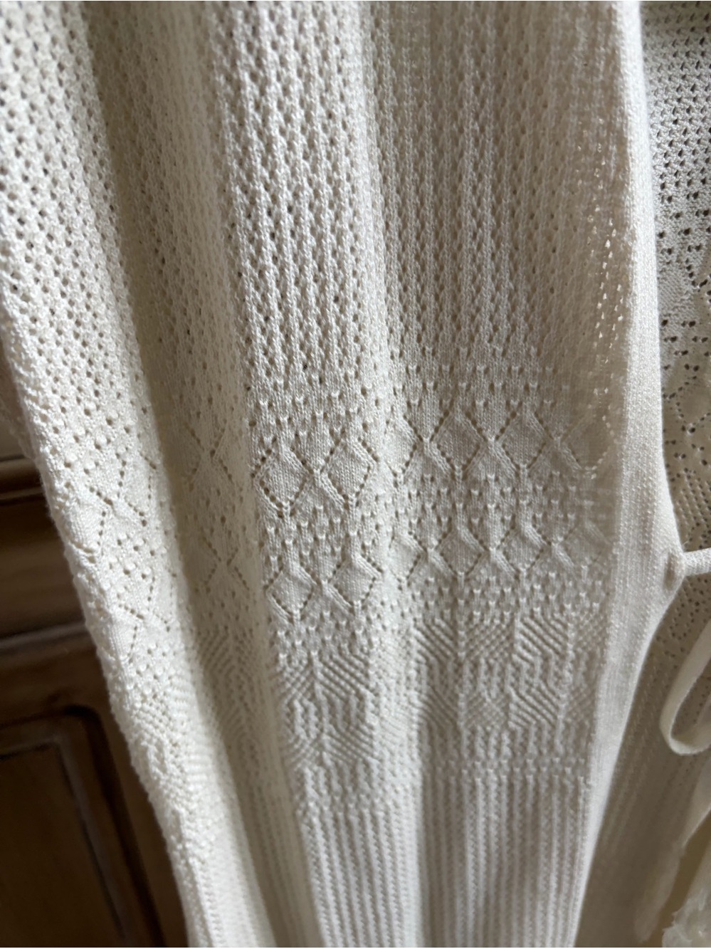 Knox Rose NWT Crochet Open-Front Duster Cardigan in White Sand
Size: XL - Picture 3 of 6